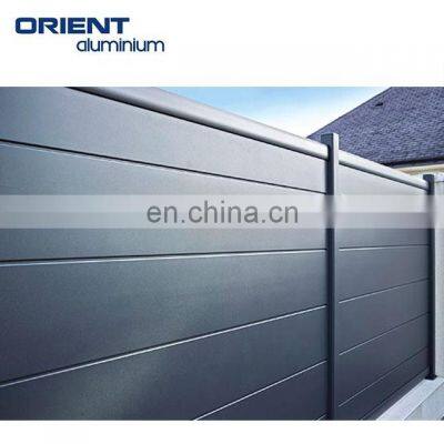 Aluminium Privacy Fence Cloture en Aluminium Slat Fence China Factory photo-2