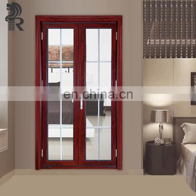 Interior aluminum white tempered glass door glass bathroom doors