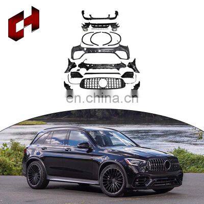 CH Factory Selling Exhaust Seamless Combination Front Rear Bar Body Kit For Mercedes-Benz Glc X253 2020 And 2021 To Glc63 Amg