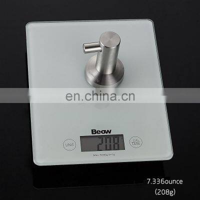 304 Stainless Steel Wall Mount Bathroom Accessories Single Robe Coat Clothing Towel Wall Hooks photo-4