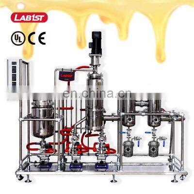 Stainless Steel Ss Rolled Wiped Film Equipment System Continuous Short Path Turnkey Molecular Distillation Unit Machine