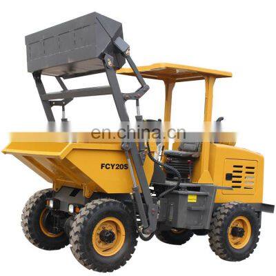 4WD FCY20S self loading 2ton concrete diesel mini dump truck