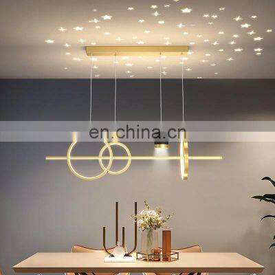 Nordic LED Pendant Light Dining Room Lamp Creative Decor Table Chandelier Multi-mode Hanging Lighting
