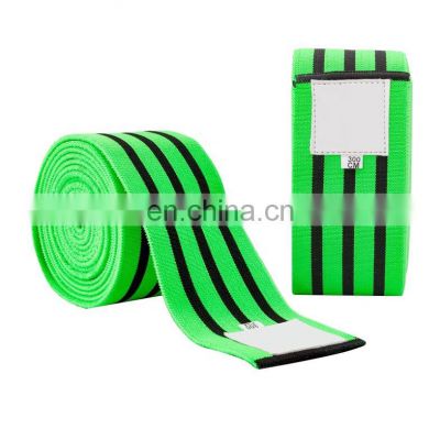 High Quality Knee Wraps Weight Lifting Guard Brace Strap Adjustable Gym power lifting sublimation Squat Knee sleeve