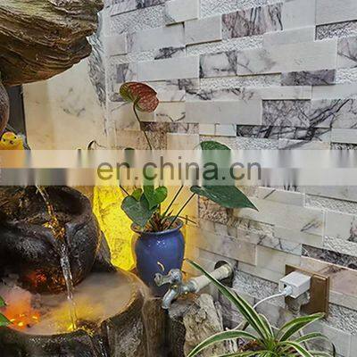 Decorative Exterior Outdoor Villa Out Side Culture Slabs Marble Cladding Wall Stone Tiles Natural White Decoration Turkey