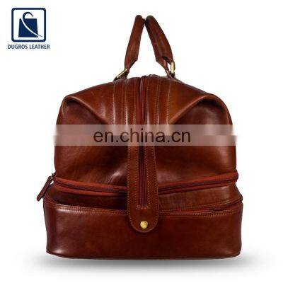 Wholesale Price Excellent Quality Genuine Leather Duffel Travel Bag Exporter