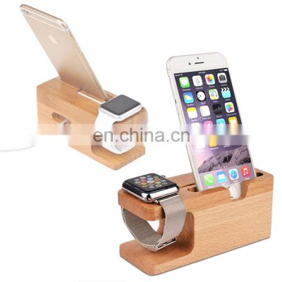 Amazon hot sell multifunctional universal kitchen holder mount for your mobile cell phone pedestal stand wood desk table