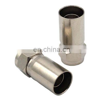 RF coaxial F male connector for RG58/RG589/RG6/RG11 crimp type