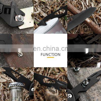 All Black Adjustable Wrench for Outdoor Multi-purpose Combination Tool Wrench With Light Attached photo-5