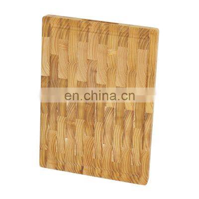 Premium Large End Grain Teak Wood Chopping Charcuterie Board Wood Cutting Board With Juice Groove photo-5