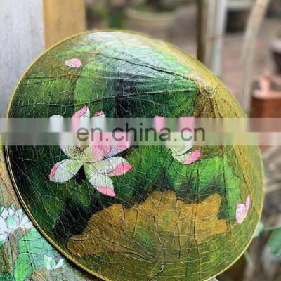 Hot Sale Vietnam Palm Leaf Conical Hat Paint & Personalize a Vietnamese Non La Manufacturer