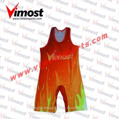 Custom Sublimation Wrestling Singlet