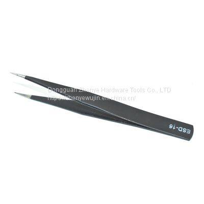 ESD Anti-static High-precision Tweezers ESD-16 302 Stainless Steel Antimagnetic Acid Proof Clock and Watch Maintenance photo-2