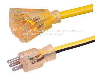 3-Conductor Single-Outlet Extension Cords W/Light 5-15P 15A 125V~ photo-4