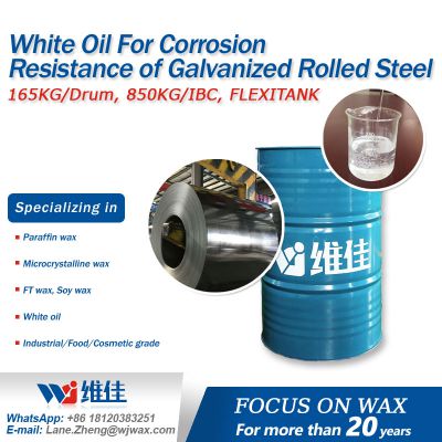 White Mineral Oil For Corrosion Resistance of Galvanized Rolled Steel