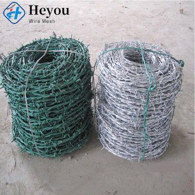 Factory Direct Supply 1.6X1.6mm 1.2X1.2mm Hot Dipped Galvanized PVC Stainless Steel Barbed Wire photo-2