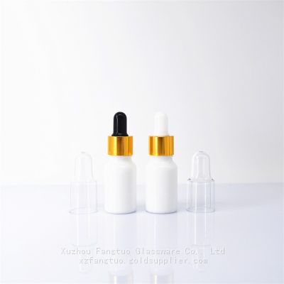 Porcelain white dropper bottle volume 5-100mm essential oil skin care serum empty glass bottles