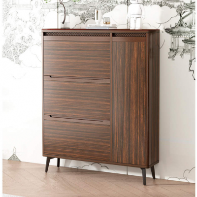 Modern Design Multi-layer Storage Shoe Cabinet Space Saving Shoe Rack Shoe Box With Led for Home Furniture photo-3