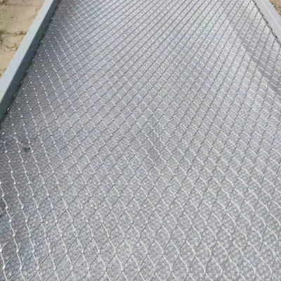 Factory Supply SUS304 Self-Locking Bird Netting Hand Woven Stainless Steel Cable Ties Wire Mesh Rope Flexible Cable Mesh
