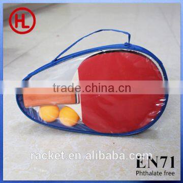 Table tennis set/table tennis racket/ ping pong racket zipper double compartment cheap pingpong racket bag for package