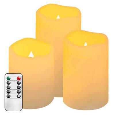 Набор водонепроницаемых светодиодных свечей с теплым светом для декора оптом, под заказ, фабрика