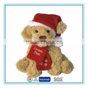 Christmas wholesale stuffed plush dog toys