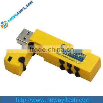 Yellow car shape data traveler usb flash drive