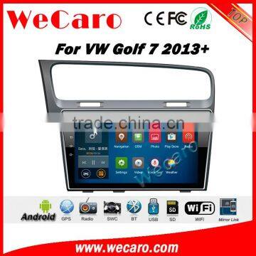 Wecaro WC-VG1028 10.2 inch android 4.4/5.1 car audio system for vw golf 7 car multimedia 2013 + Wifi 3G GPS Radio RDS Navigation