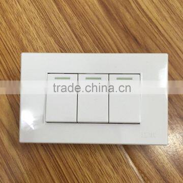 118 series 3 gang wall switch, 118 series Australian type wall switch & socket                        
                                                                                Supplier's Choice