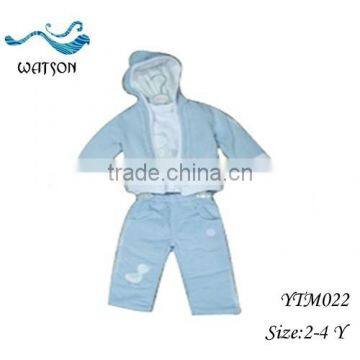 Hooded Kids Garments Boy 3 Pcs Clothing Set Collection