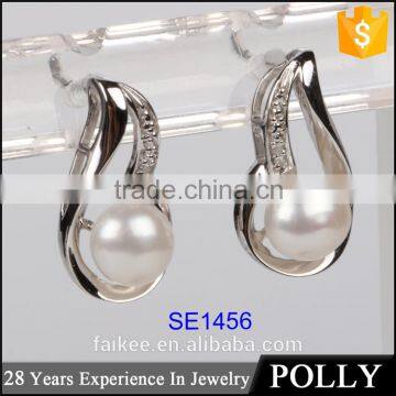 925 silever Natural Freshwater Pearl Earrings