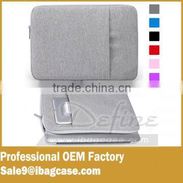 Waterproof Fabric Laptop Sleeve Case Bag Notebook Bag Case For Apple MacBook Pro