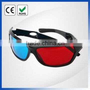 3d red blue film glasses