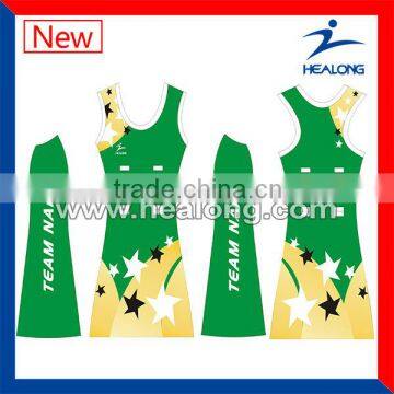 sublimation skirt polyester dress custom netball bodysuit