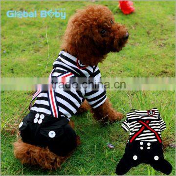 Latest Classic Dashing Sailor Suit for Dogs Teddy Bear Pet Costume