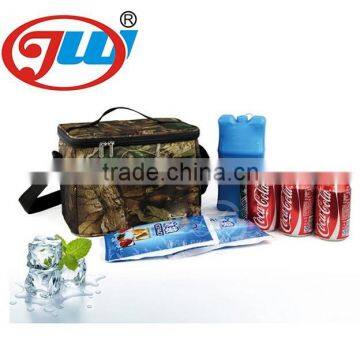 600D camo pattern insulated cooler bag