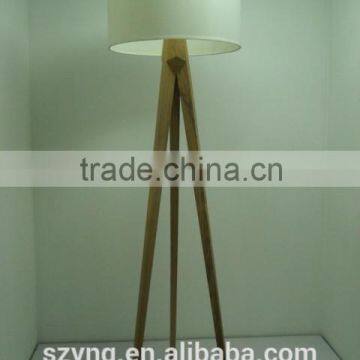 wooden floor lamp