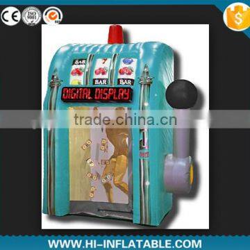 Customized promotional inflatable cash grab booth machine for advertisment