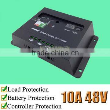 10 Amps solar battery charge controller with timer control, 48V, KTF4810