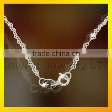 2016 newest design sterling silver necklace chain top quality women in necklace