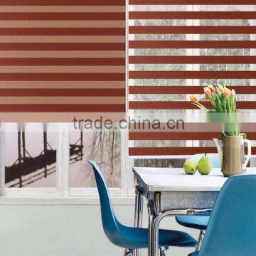 Double Layer Single Color Zebra Blinds Used as Roller Blinds for Home and Curtain Blinds photo-2