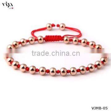 316L Stainless Steel Beads Macrame Bracelet