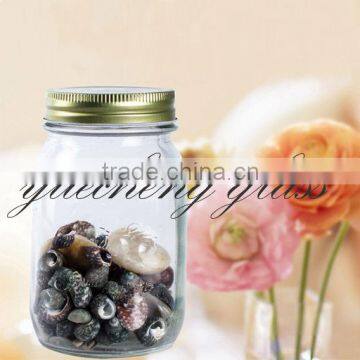 Hot sell glass mason jar with metal lid wholesale