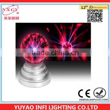 3" Sound Motion Plasma Ball Disco Party Light Globe photo-5