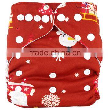 Free Shipping For 100 pcs High Quality Christmas Cloth Diapers / baby diapers wholesale