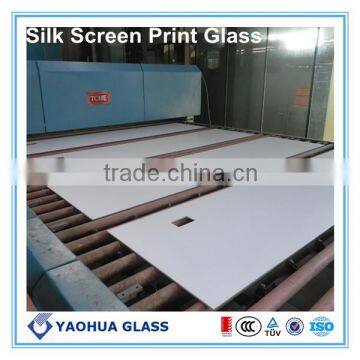 silkscreen tempered glass for kitchen (CCC ISO9001 EN12150)