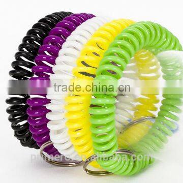 Spring Rope Plastic Chain Lanyard Anti-theft Key Chain Bungee Cord Keyring photo-4