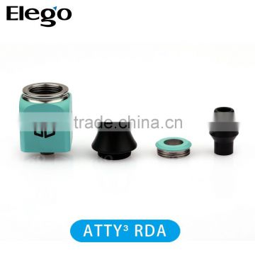 Square rda Atty Cubed/SS Square rda Atty3/black atty cubed rda best quality 304ss cube atty v3 atty 3 rda