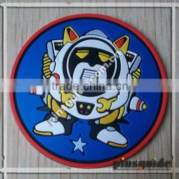 2014 Kitchen Accessories Robot Printed PVC Coasters For Promotion