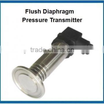 Sanitary standard flush pressure transmitter with diaphragm for food industry